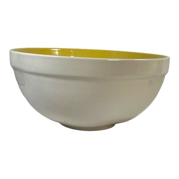 Rae Dunn Magenta Eggcellent & Eggceptional Egg Nesting Ceramic Bowls Set Yellow - Picture 12 of 16